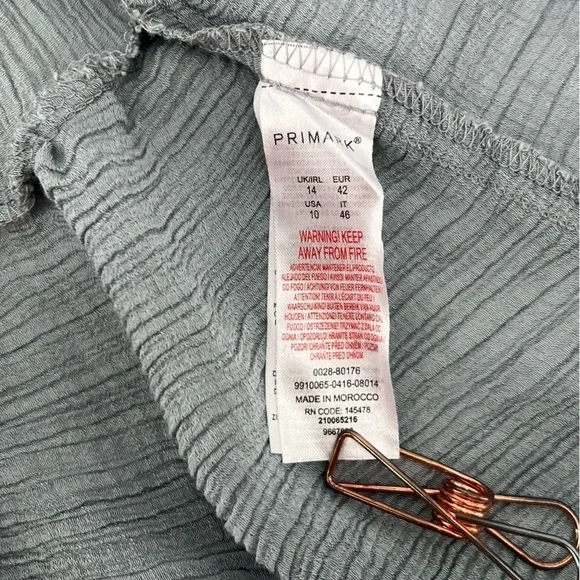 Primark Green Mini Sleeveless Swing Dress Size 10 Women’s - Picture 5 of 6